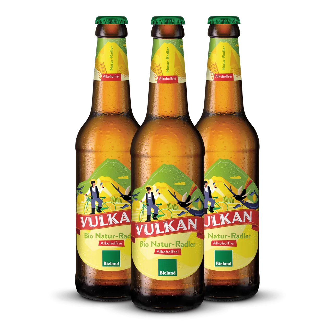 VULKAN Bio Natur-Radler alkoholfrei Vorteilspaket 12×0,33l