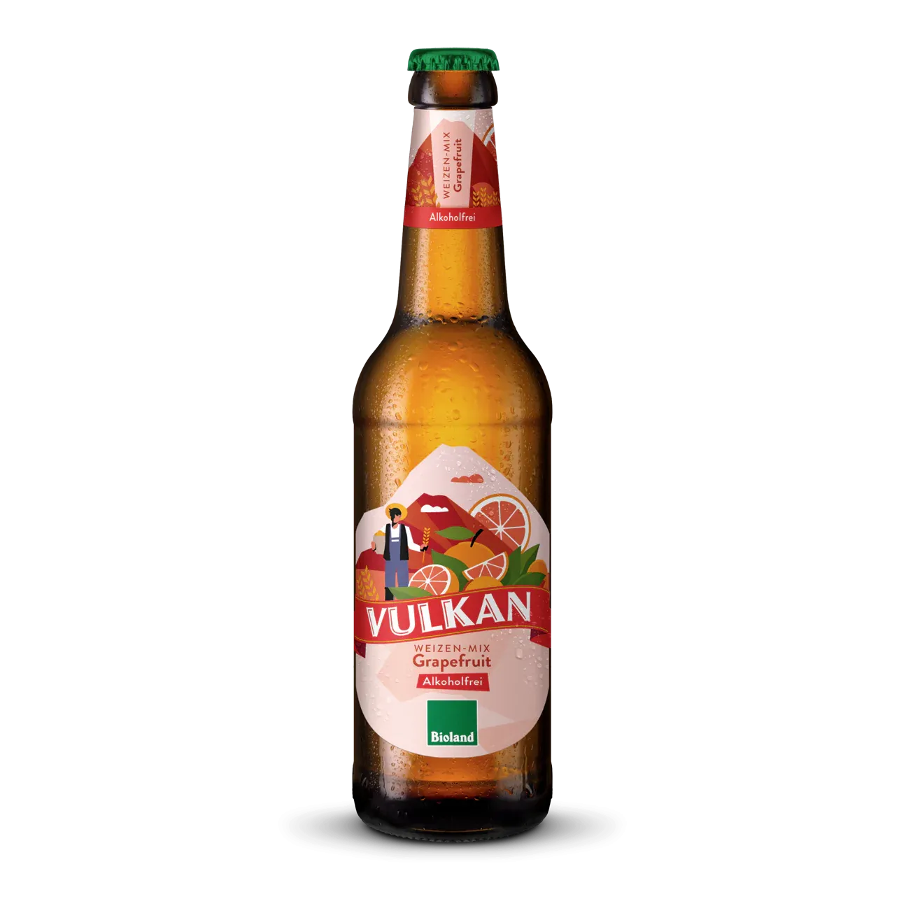 VULKAN Bio Weizen-Mix Grapefruit alkoholfrei 0,33 l Fl.